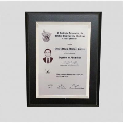 TITULO EN PLACA EXTRA GRANDE